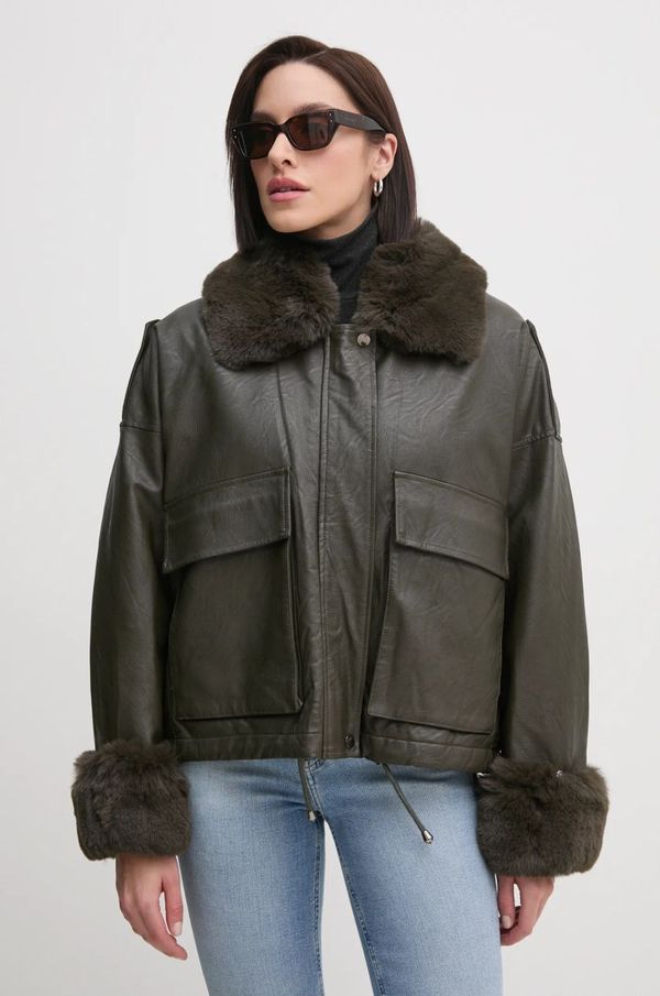 Sandro Ferrone Jakna Sandro Ferrone za žene, boja: zelena, za prijelazno razdoblje