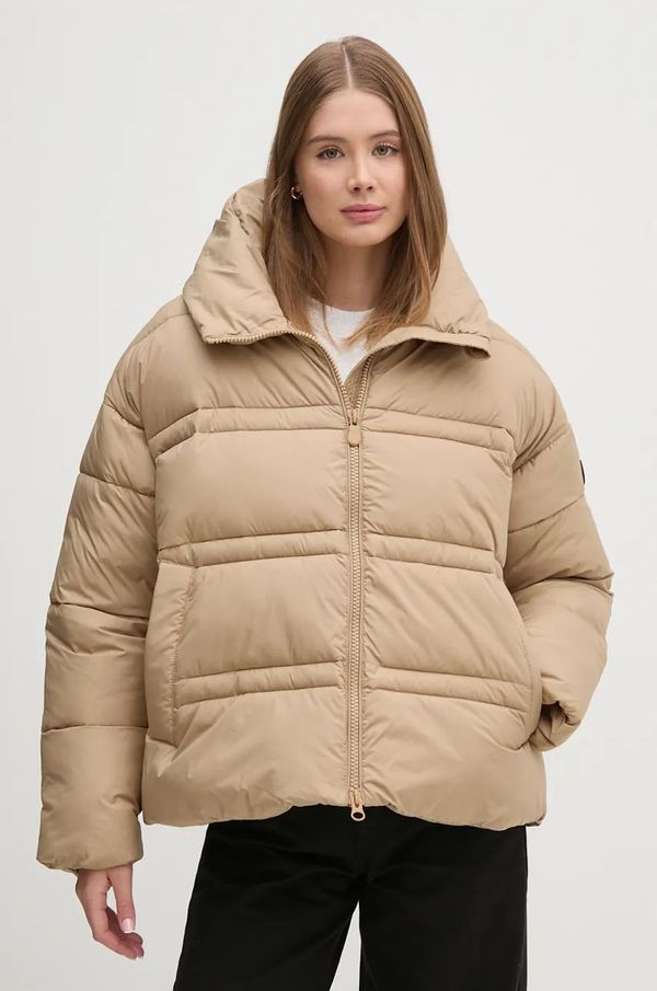 Save The Duck Jakna Save The Duck KERI za žene, boja: bež, za zimu, oversize, D31904W.RECY19