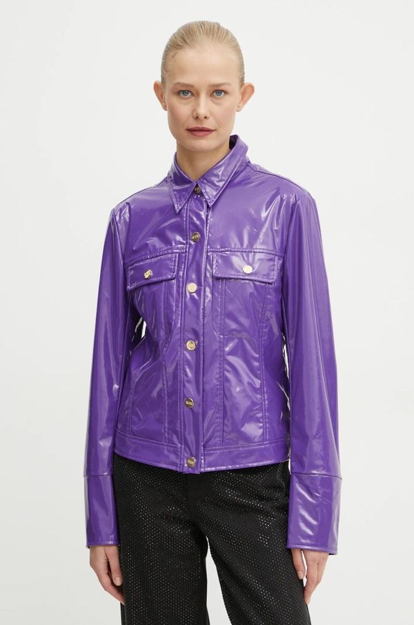 Silvian Heach Jakna Silvian Heach GEFAR za žene, boja: ljubičasta, za prijelazno razdoblje, GPA24113GB