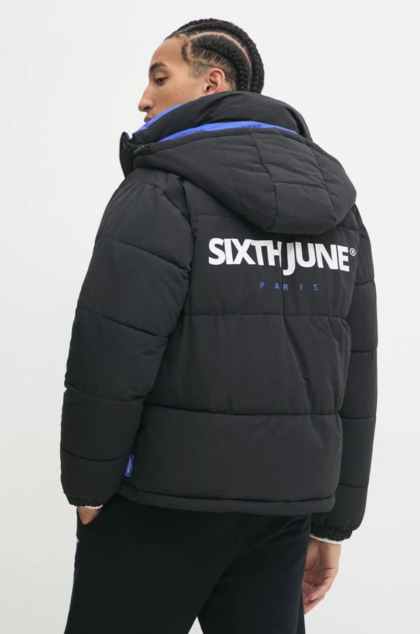 Sixth June Jakna Sixth June za muškarce, boja: crna, za zimu, oversize, 25361