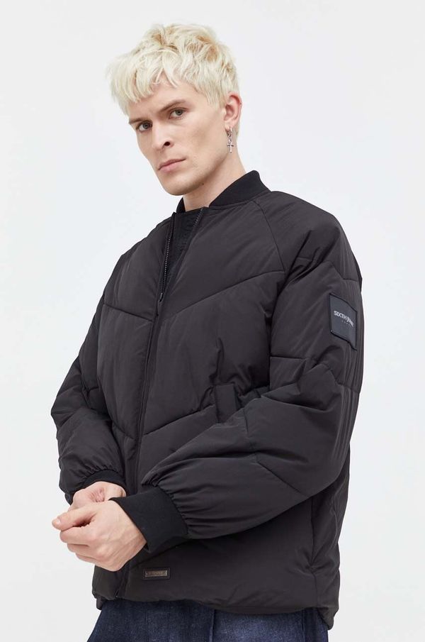 Sixth June Jakna Sixth June za muškarce, boja: crna, za zimu, oversize