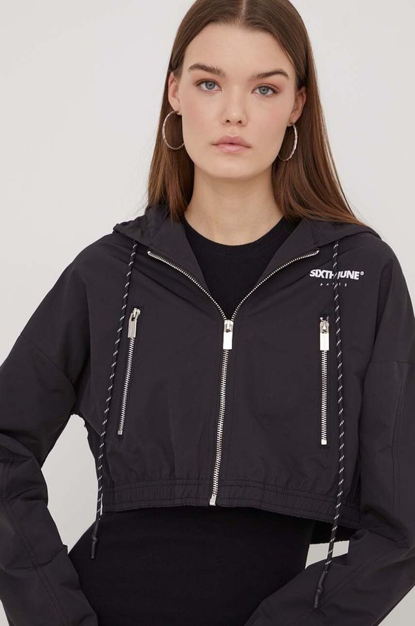 Sixth June Jakna Sixth June za žene, boja: crna, za prijelazno razdoblje, oversize