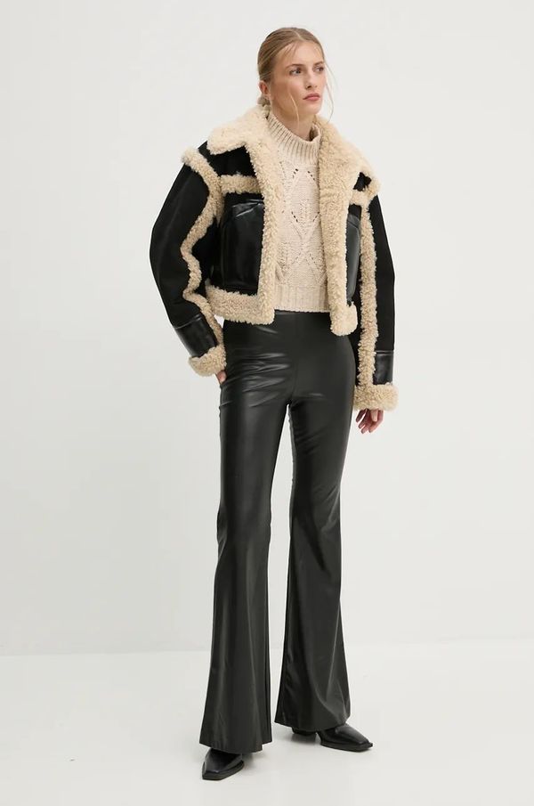 Stand Studio Jakna Stand Studio Edith Jacket za žene, boja: crna, za prijelazno razdoblje, oversize, 61950-9077