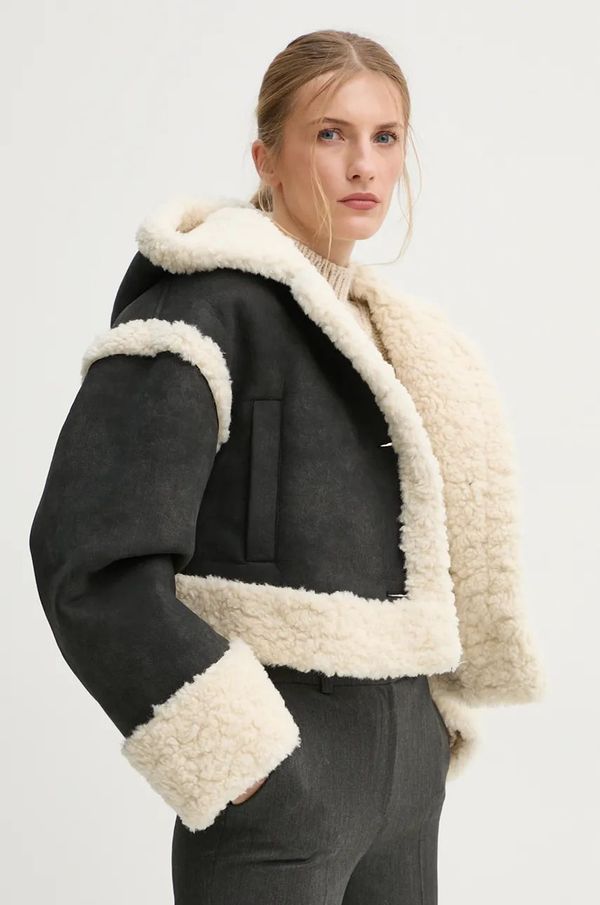 Stand Studio Jakna Stand Studio London Jacket za žene, boja: crna, za prijelazno razdoblje, oversize, 66341-9142