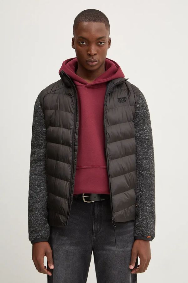 Superdry Jakna Superdry za muškarce, boja: crna, za prijelazno razdoblje, M5011916A-02A