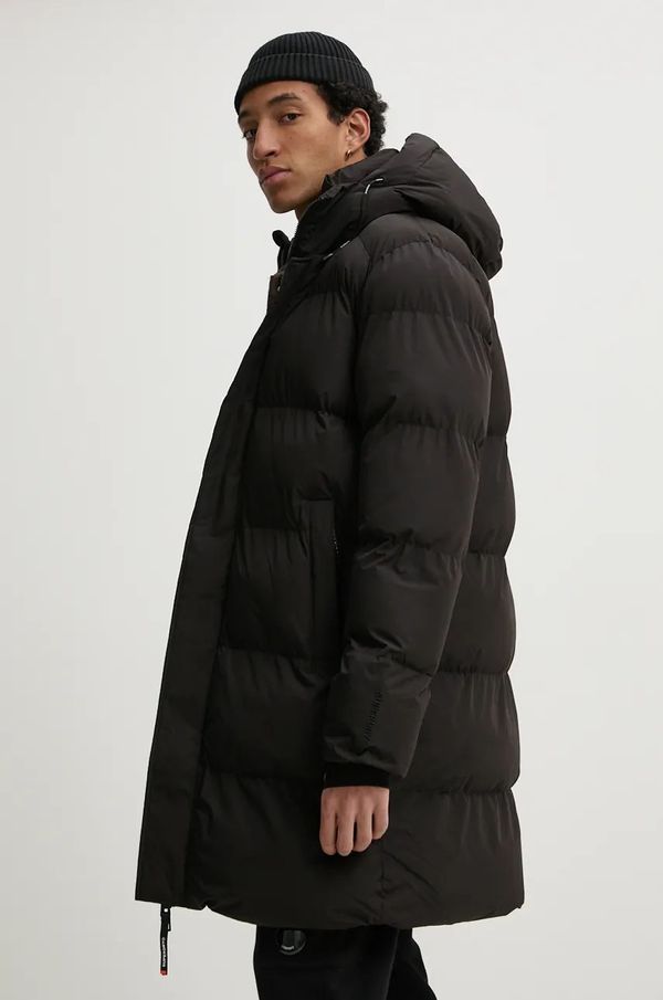 Superdry Jakna Superdry za muškarce, boja: crna, za zimu, M5011917A-02A