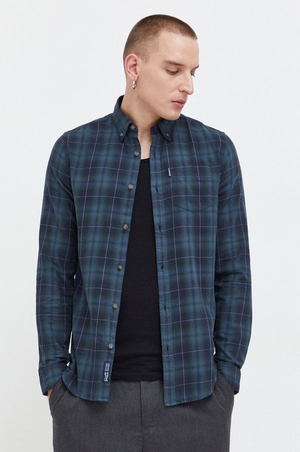 Superdry Jakna Superdry za muškarce, boja: tamno plava, za zimu