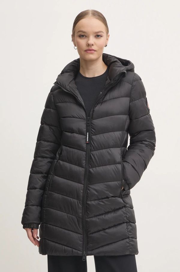 Superdry Jakna Superdry za žene, boja: crna, za prijelazno razdoblje, W5011719A-02A