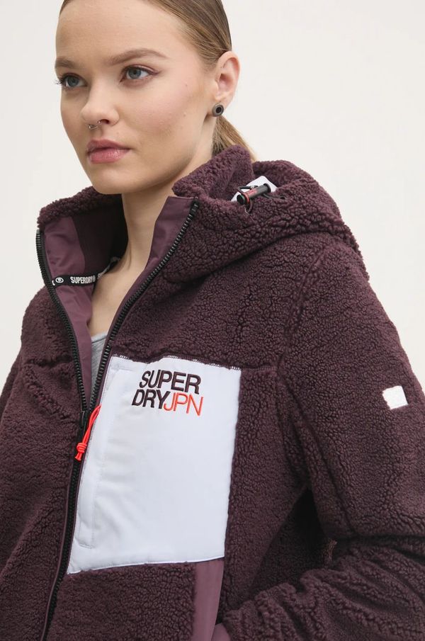 Superdry Jakna Superdry za žene, boja: ljubičasta, za prijelazno razdoblje, W5011820A-C4J
