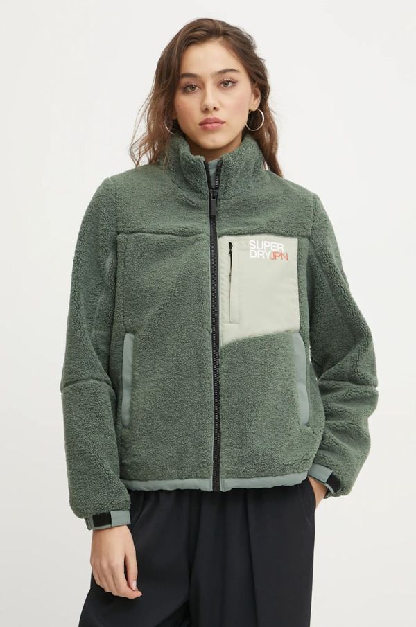 Superdry Jakna Superdry za žene, boja: zelena, za prijelazno razdoblje, W5011743A-F2L