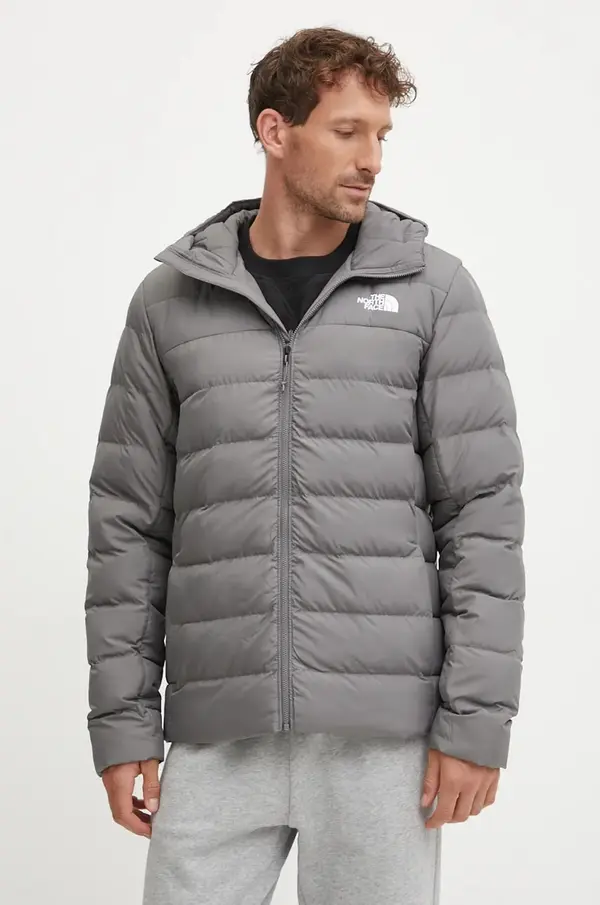 The North Face Jakna The North Face Aconcagua 3 za muškarce, boja: siva, za zimu, NF0A84I10UZ1