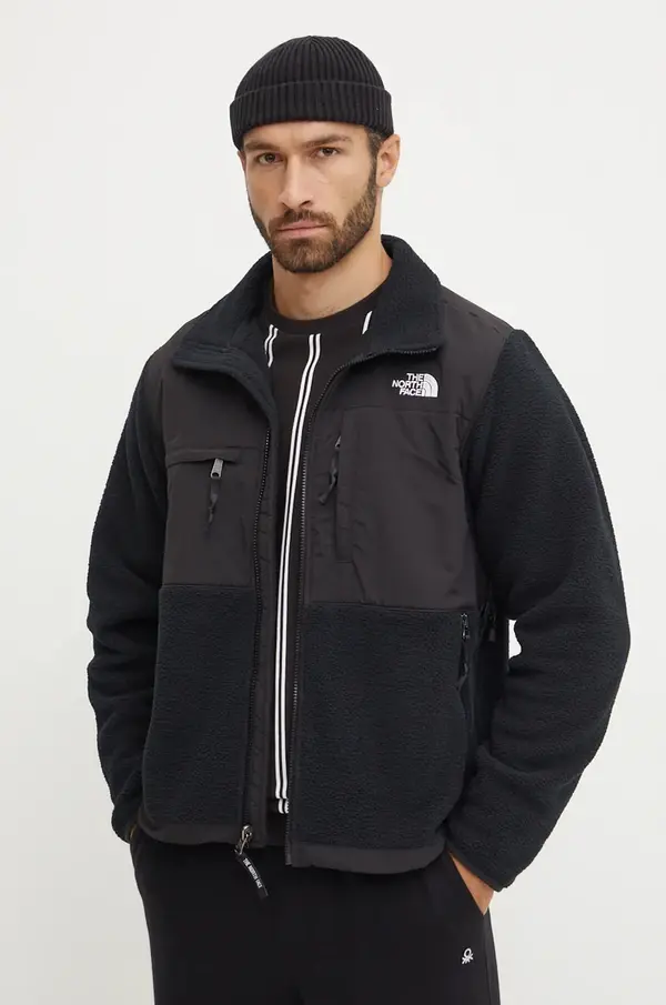 The North Face Jakna The North Face Retro Denali Jacket za muškarce, boja: crna, bez uzorka, NF0A88XHJK31