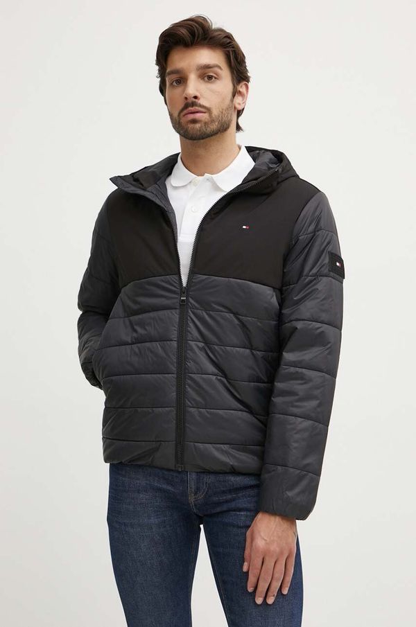 Tommy Hilfiger Jakna Tommy Hilfiger za muškarce, boja: crna, za prijelazno razdoblje, MW0MW35654