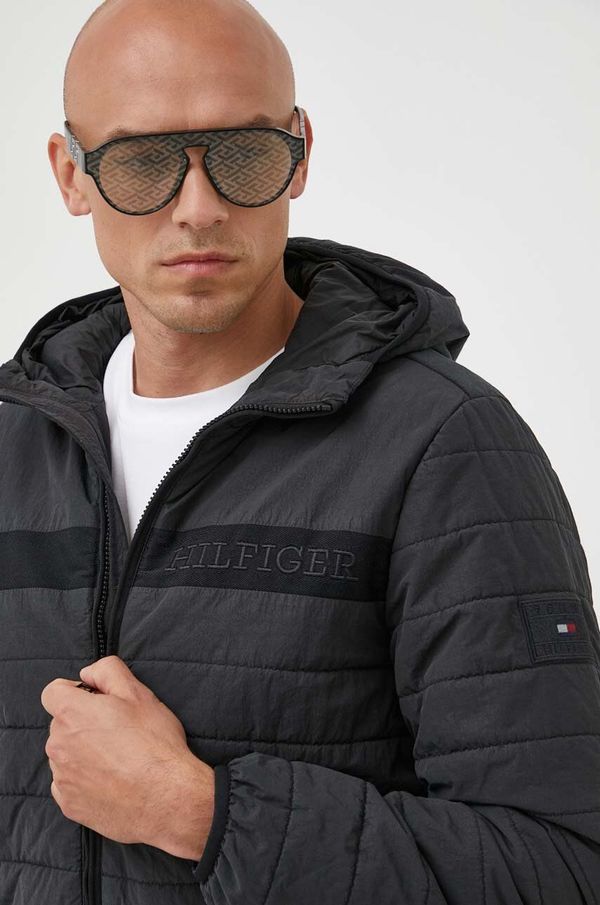 Tommy Hilfiger Jakna Tommy Hilfiger za muškarce, boja: crna, za prijelazno razdoblje