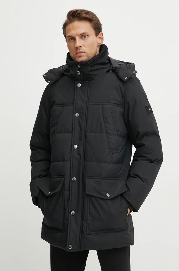 Tommy Hilfiger Jakna Tommy Hilfiger za muškarce, boja: crna, za zimu, MW0MW36593