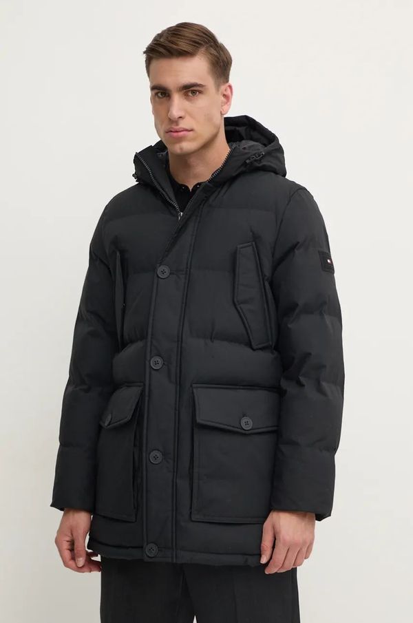 Tommy Hilfiger Jakna Tommy Hilfiger za muškarce, boja: crna, za zimu, MW0MW37483