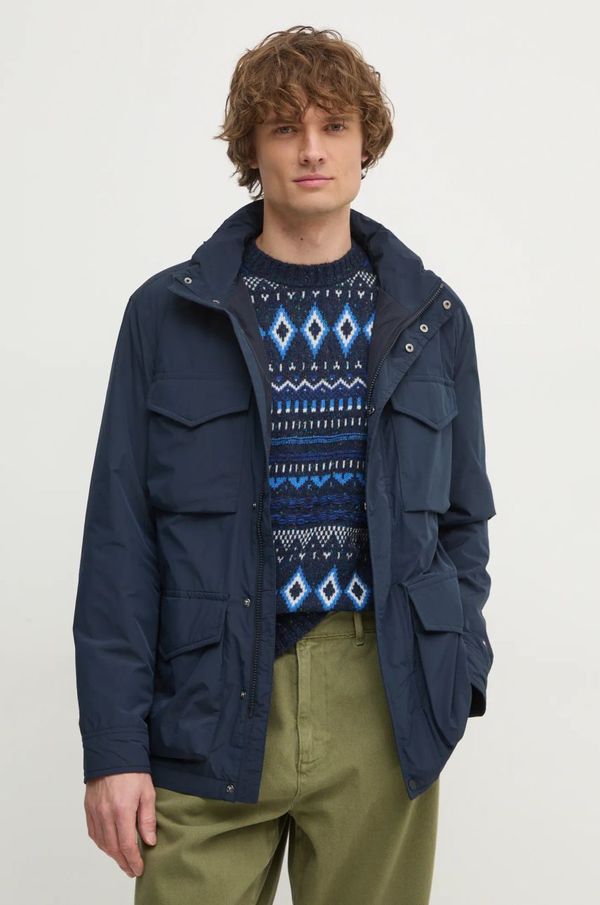 Tommy Hilfiger Jakna Tommy Hilfiger za muškarce, boja: tamno plava, za prijelazno razdoblje, MW0MW37632