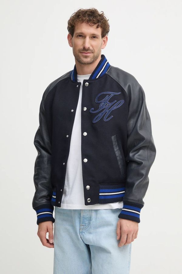 Tommy Hilfiger Jakna Tommy Hilfiger za muškarce, boja: tamno plava, za zimu, MW0MW37735