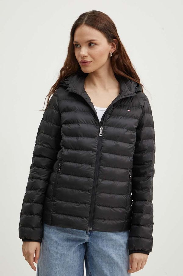 Tommy Hilfiger Jakna Tommy Hilfiger za žene, boja: crna, za prijelazno razdoblje, WW0WW42046