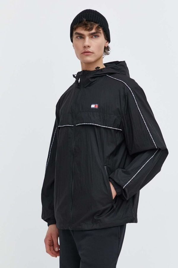 Tommy Jeans Jakna Tommy Jeans za muškarce, boja: crna, za prijelazno razdoblje