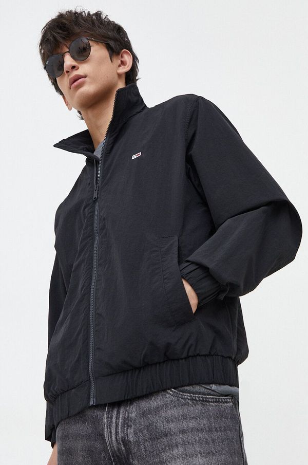 Tommy Jeans Jakna Tommy Jeans za muškarce, boja: crna, za prijelazno razdoblje