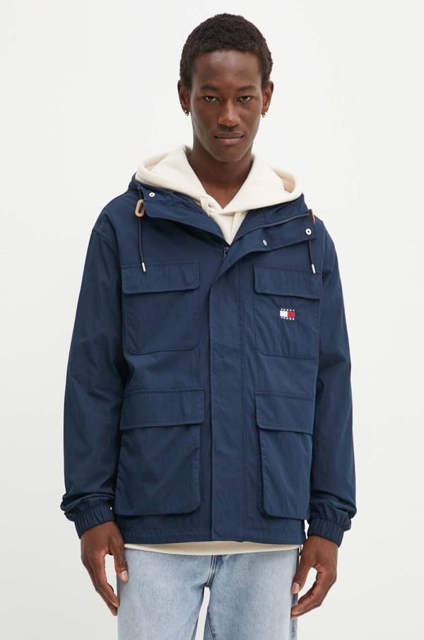 Tommy Jeans Jakna Tommy Jeans za muškarce, boja: tamno plava, za prijelazno razdoblje, DM0DM18905