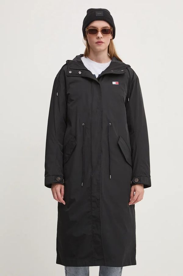 Tommy Jeans Jakna Tommy Jeans za žene, boja: crna, za prijelazno razdoblje, DW0DW19693