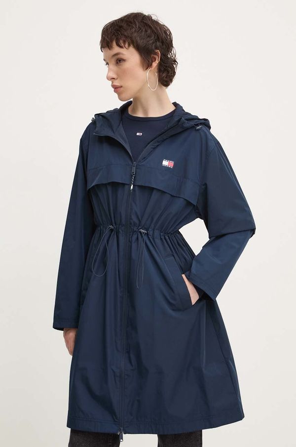 Tommy Jeans Jakna Tommy Jeans za žene, boja: tamno plava, za prijelazno razdoblje, DW0DW18305