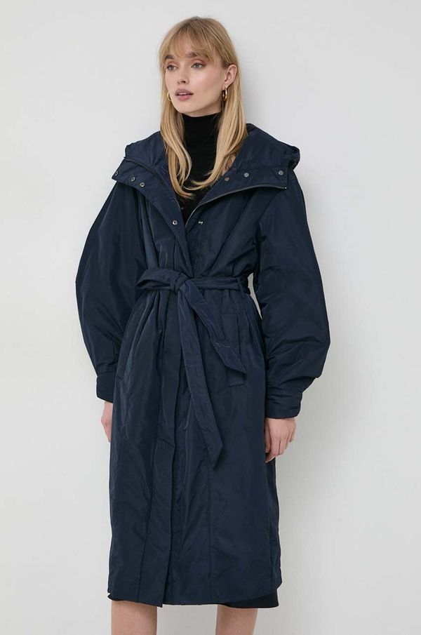 Trussardi Jakna Trussardi za žene, boja: tamno plava, za prijelazno razdoblje, oversize