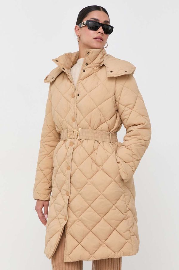 Twinset Jakna Twinset za žene, boja: bež, za prijelazno razdoblje