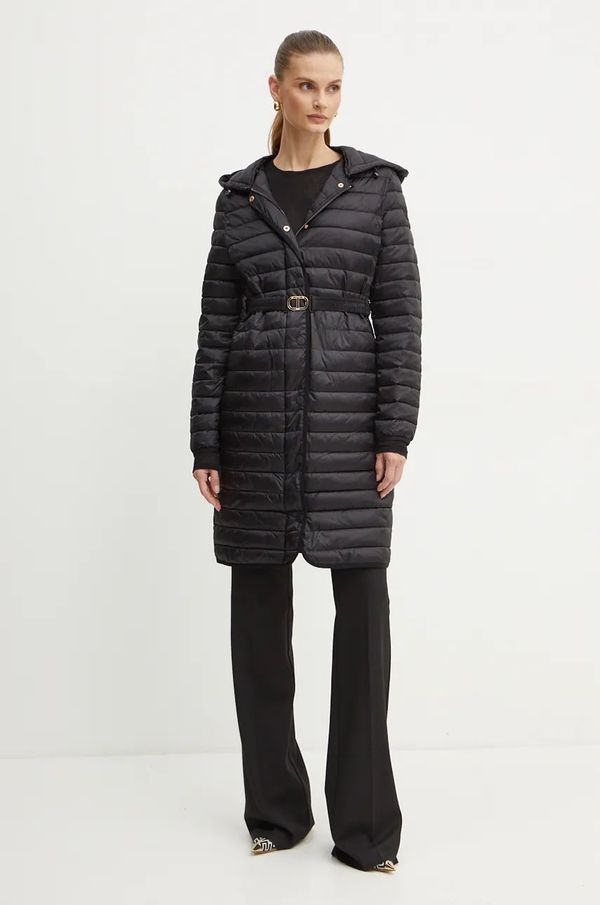 Twinset Jakna Twinset za žene, boja: crna, za prijelazno razdoblje, 242TP2421