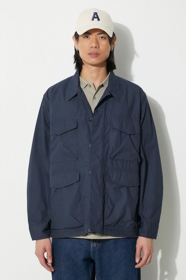Universal Works Jakna Universal Works Parachute Field za muškarce, boja: tamno plava, za prijelazno razdoblje, 30115.NAVY