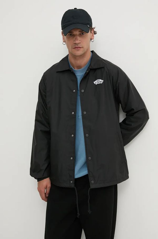 Vans Jakna Vans za muškarce, boja: crna, za prijelazno razdoblje, oversize, VN0A5KEYY281