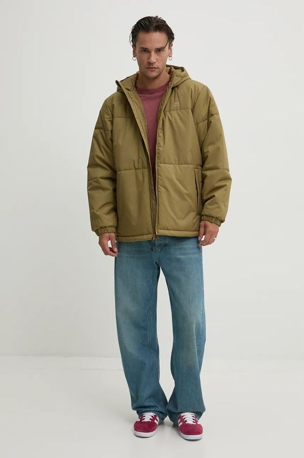 Vans Jakna Vans za muškarce, boja: zelena, za prijelazno razdoblje, oversize, VN000HN6CUQ1