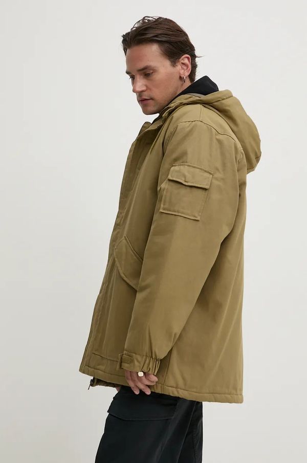 Vans Jakna Vans za muškarce, boja: zelena, za zimu, VN000HMRCUQ1