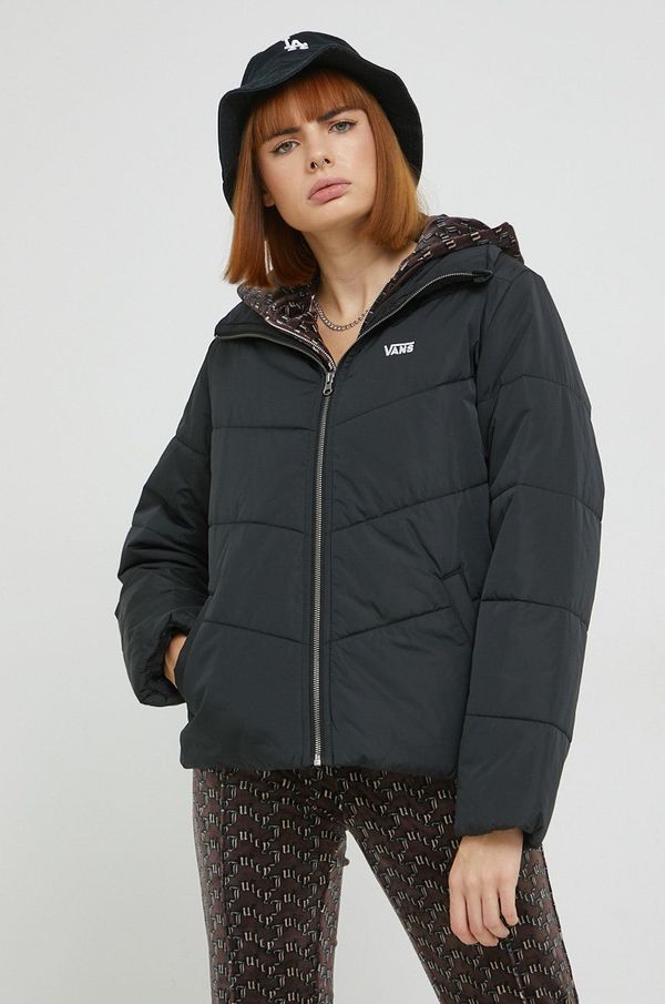 Vans Jakna Vans za žene, boja: crna, za prijelazno razdoblje