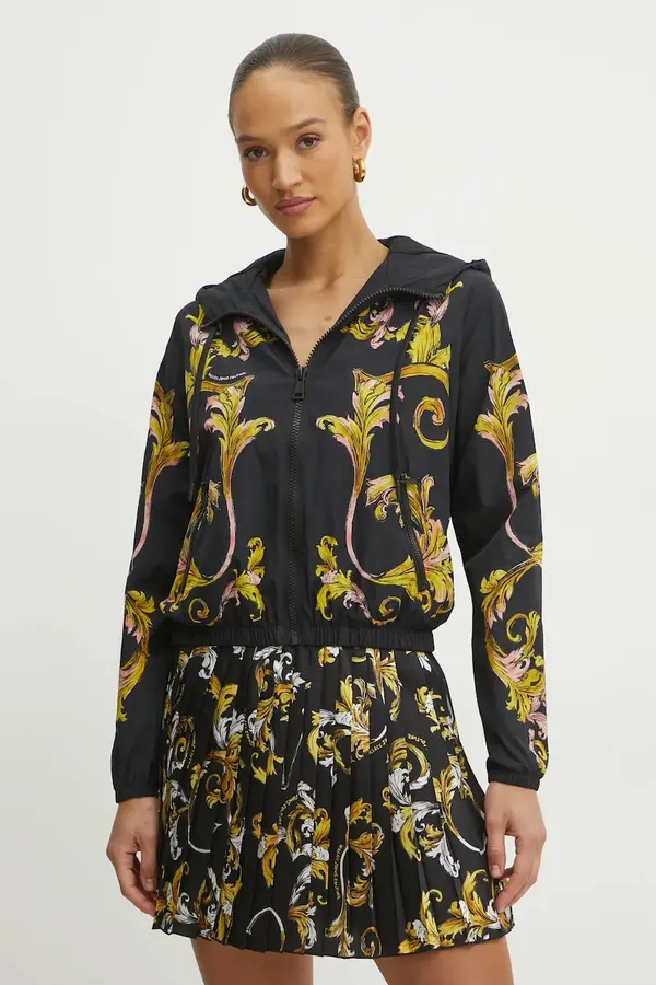 Versace Jakna Versace Jeans Couture boja: crna, za prijelazno razdoblje, 78HASD01 CQ00D