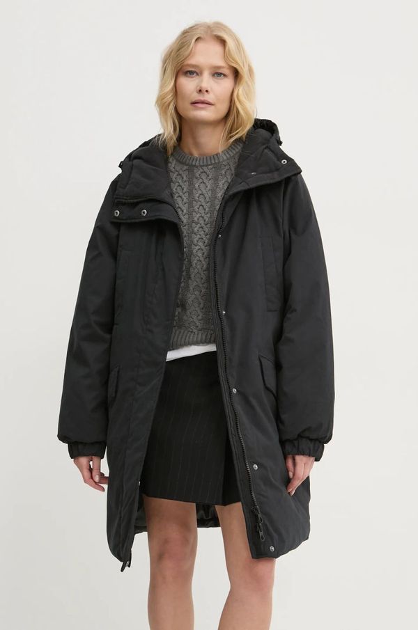 Volcom Jakna Volcom za žene, boja: crna, za zimu, B1732408