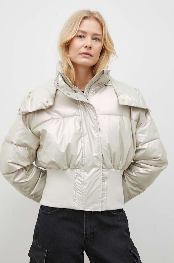 Won Hundred Jakna Won Hundred Calloway za žene, boja: bež, za zimu, oversize