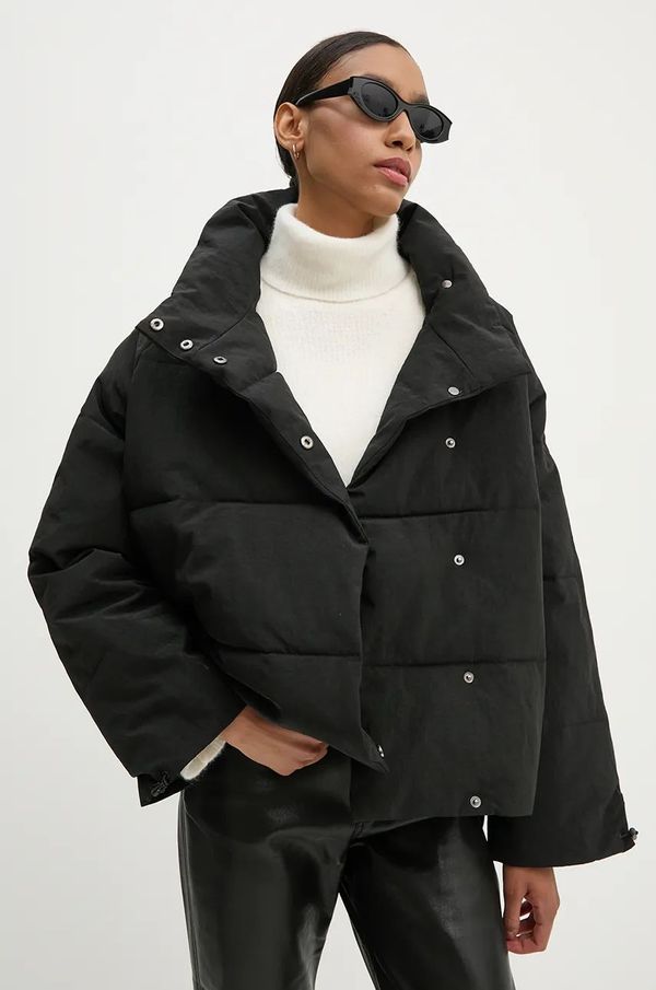 Won Hundred Jakna Won Hundred za žene, boja: crna, za zimu, oversize, 3156-13041