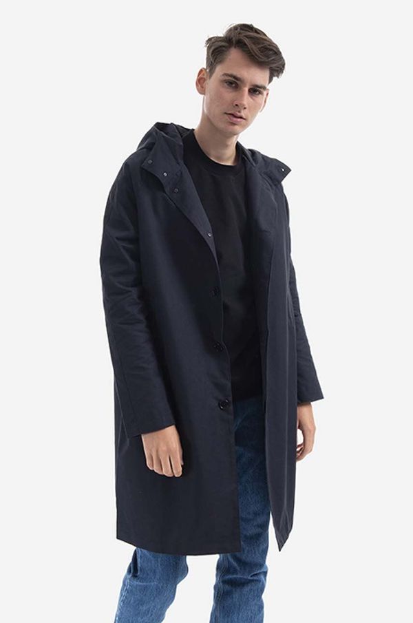 Wood Wood Jakna Wood Wood Tobias Twill Parka Coat za muškarce, boja: crna, za prijelazno razdoblje, 12135900.5269-NAVY