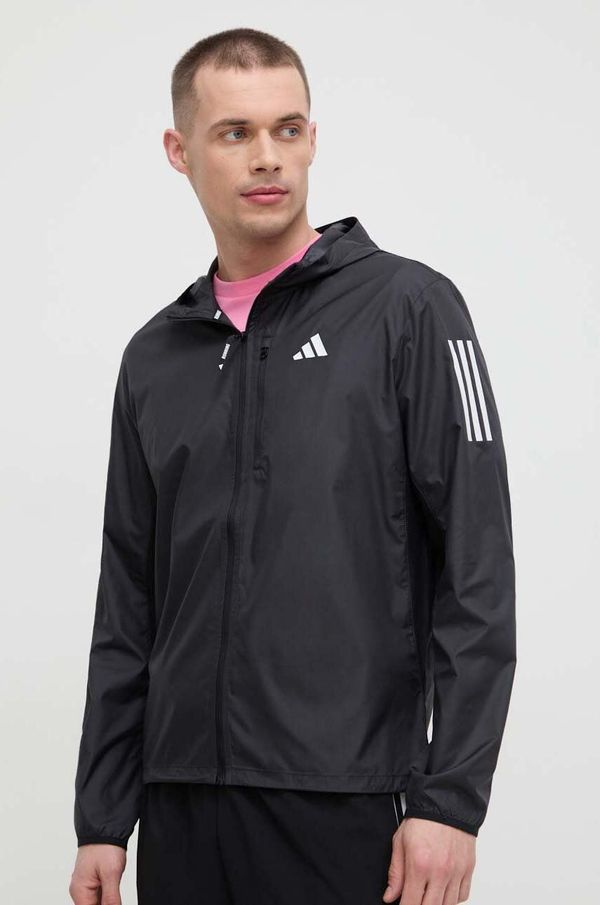 adidas Performance Jakna za trčanje adidas Performance Own the Run boja: crna, za prijelazno razdoblje