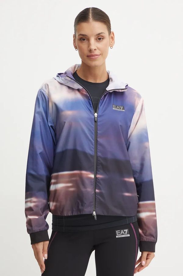 EA7 Emporio Armani Jakna za trening EA7 Emporio Armani boja: ljubičasta, za prijelazno razdoblje, TNP6Z.6DTB02