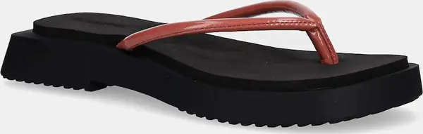 Calvin Klein Jeans Japanke Calvin Klein Jeans SQ LOW WEDGE SANDAL STITCH