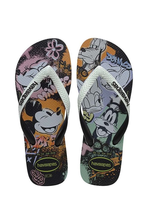 Havaianas Japanke Havaianas DISNEY STYLISH za žene, boja: crna, ravni potplat, 4123500.4747