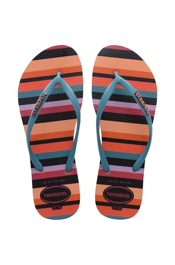 Havaianas Japanke Havaianas SLIM PATCHWORK za žene, ravni potplat, 4148944.9659