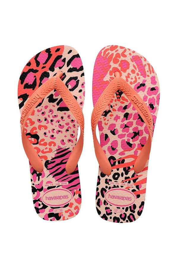 Havaianas Japanke Havaianas TOP ANIMALS za žene, boja: ružičasta, ravni potplat, 4132920-7233