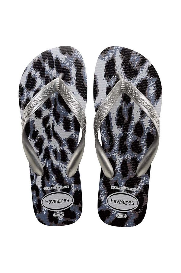 Havaianas Japanke Havaianas TOP ANIMALS za žene, boja: siva, ravni potplat, 4132920.3499