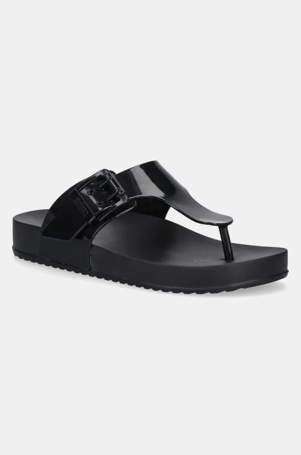 Melissa Japanke Melissa MELISSA COZY FLIP FLOP AD za žene, boja: crna, ravni potplat, M 35933.BC910