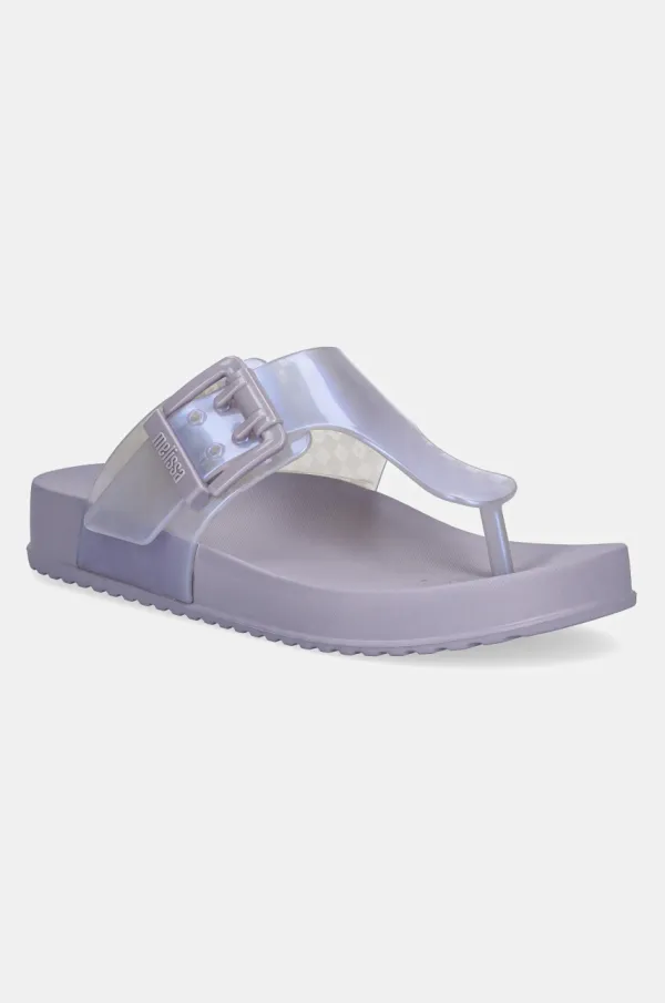 Melissa Japanke Melissa MELISSA COZY FLIP FLOP AD za žene, boja: ljubičasta, ravni potplat, M 35933.BC915
